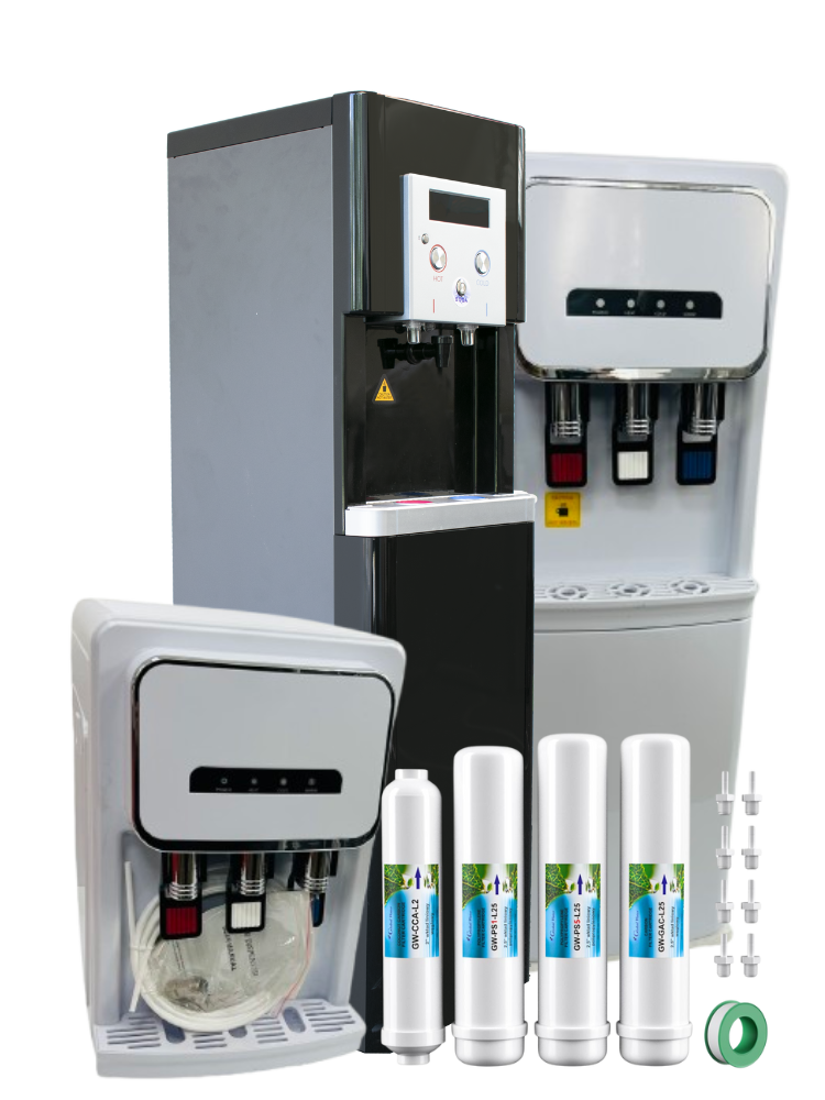 Омекотителни системи, системи за обратна осмоза, диспенсъри за вода, филтри , смесители и аксесори